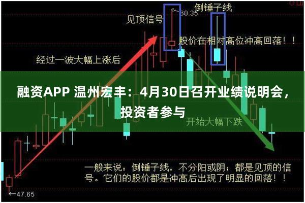 融资APP 温州宏丰：4月30日召开业绩说明会，投资者参与